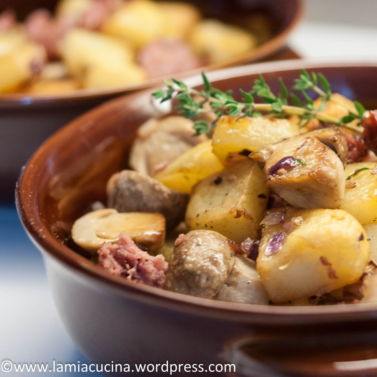 Kartoffel-Steinpilz-Salsiccia-Gröstl | lamiacucina
